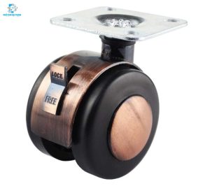 Bánh xe đệm đa năng màu đồng thau