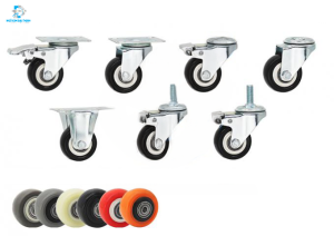 Bánh Xe Đẩy PVC Mềm Với Phanh