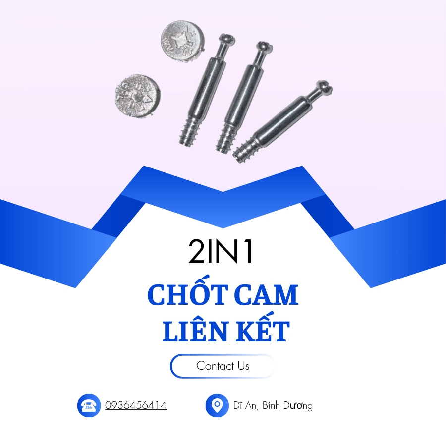 Chốt Cam Liên Kết 2 Thành Phần 2in1