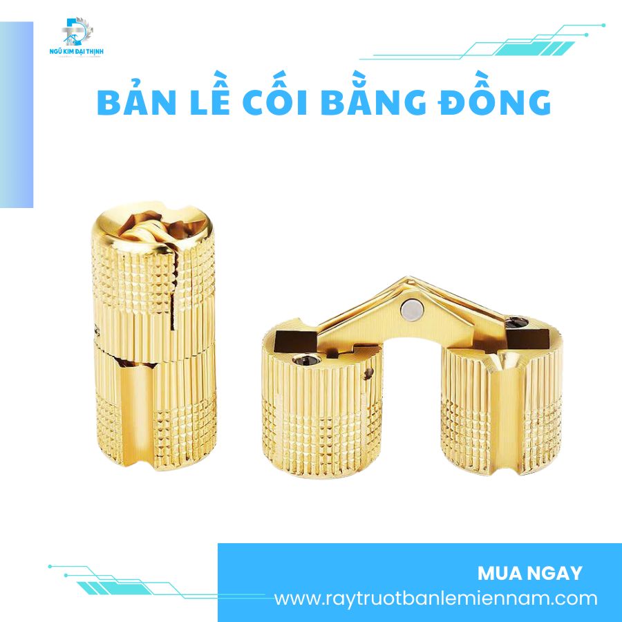 Bản lề cối bằng đồng Ngũ Kim Đại Thịnh