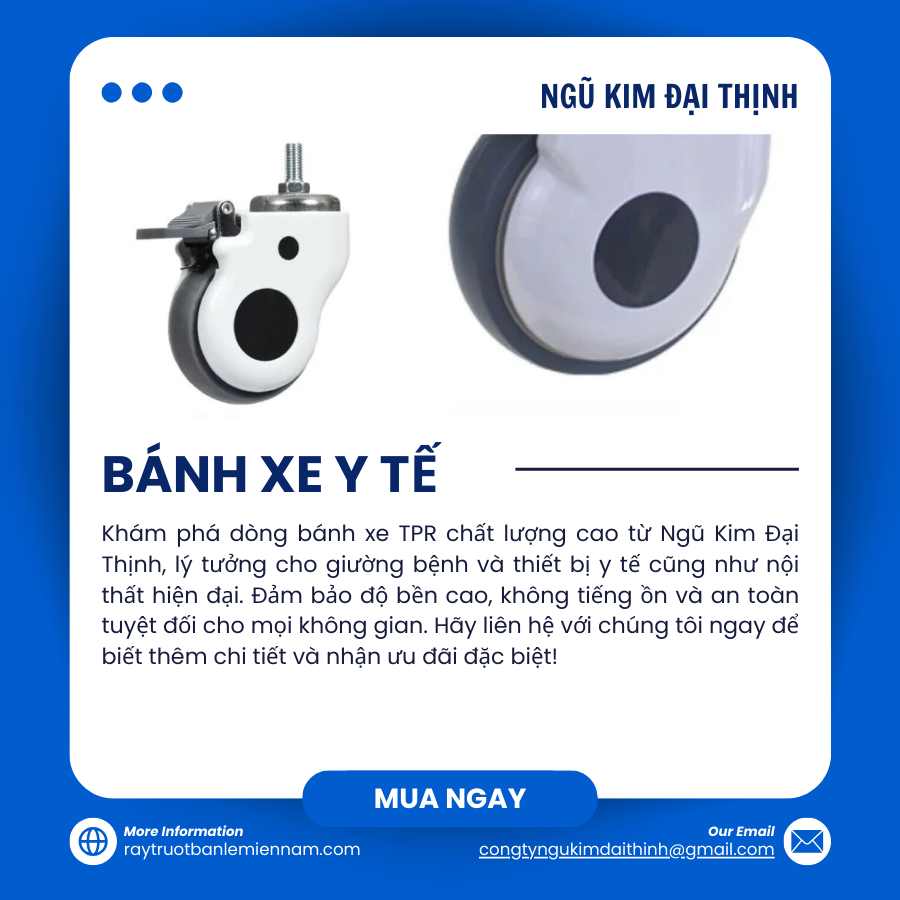 Bánh Xe Giường Bệnh – Bánh Xe Y Tế