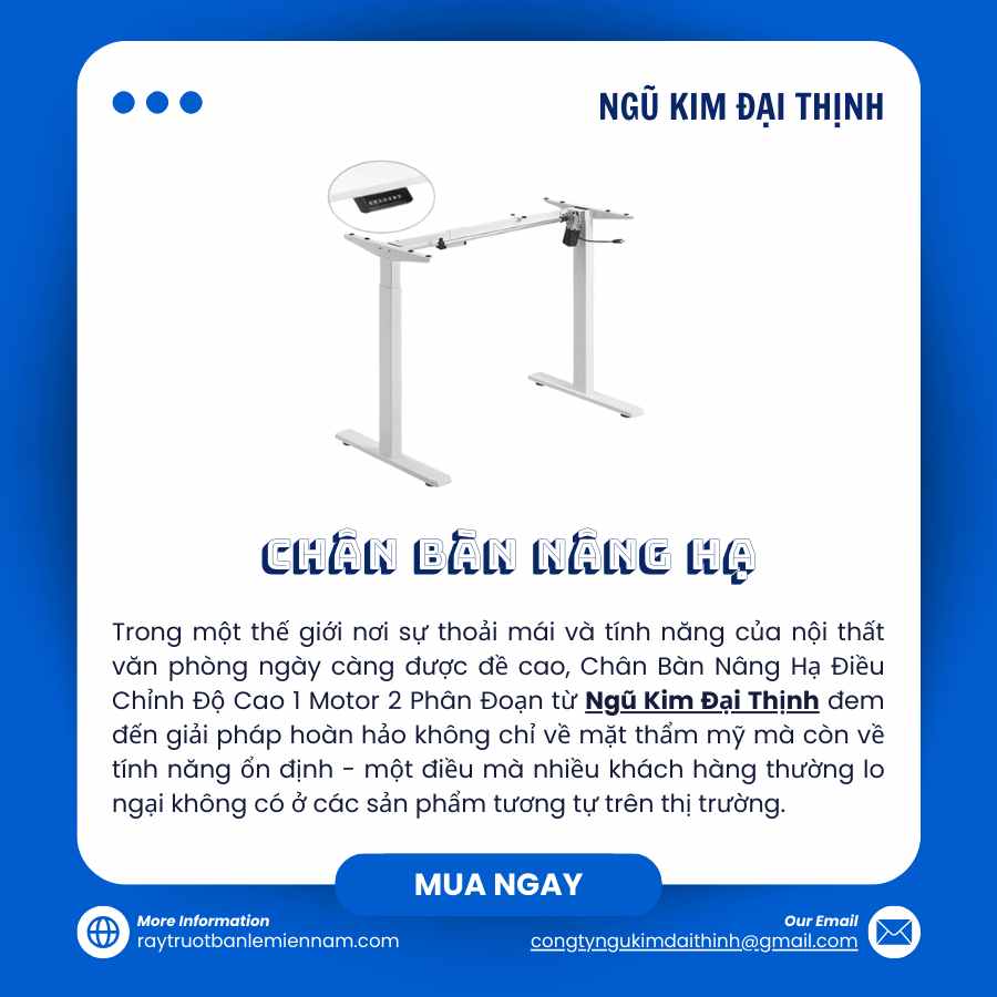 Chân Bàn Nâng Hạ Điều Chỉnh Độ Cao của Ngũ Kim Đại Thịnh