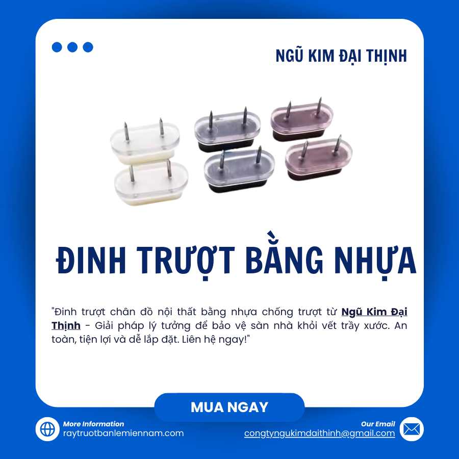 Đinh trượt bằng nhựa chống trượt - Ngũ Kim Đại Thịnh