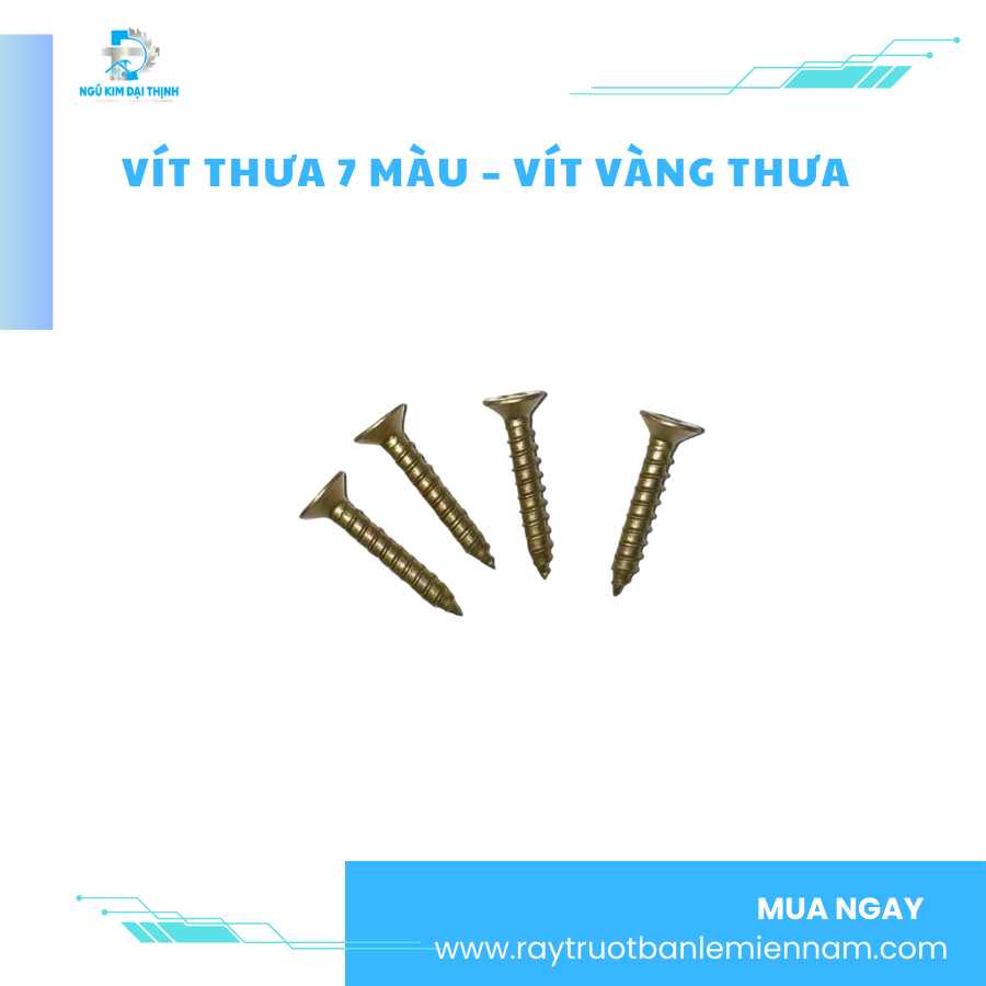 Vít Thưa 7 Màu – Vít Vàng Thưa